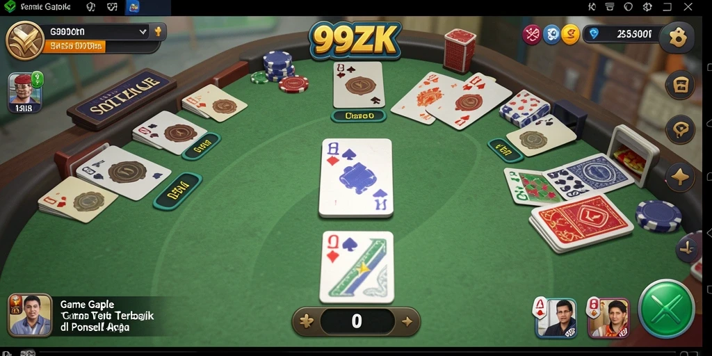 Tampilan gameplay Gaple yang seru dan interaktif.