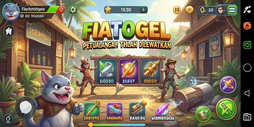 Screenshot menunjukkan momen mendebarkan dalam gameplay petualangan.