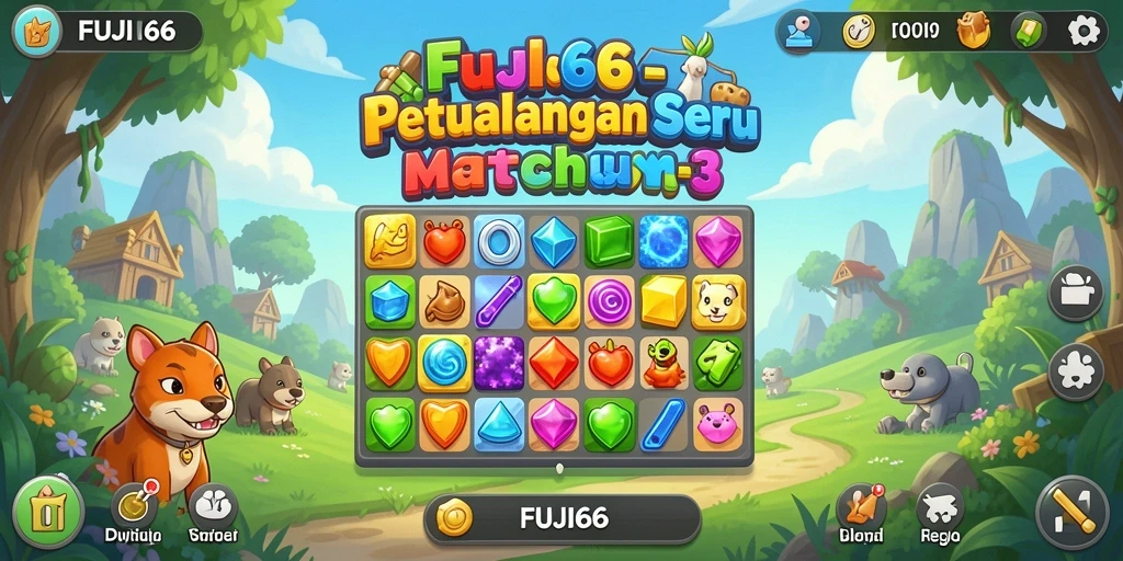 Tampilan gameplay FUJI66 yang penuh warna dan menarik.