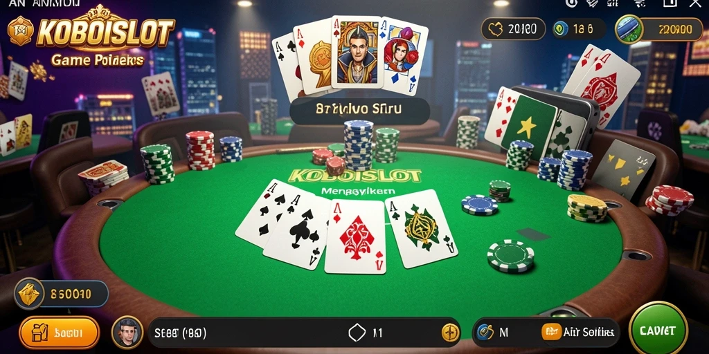 Gameplay seru dan menarik dalam KOBOISLOT, permainan Poker yang mendebarkan.