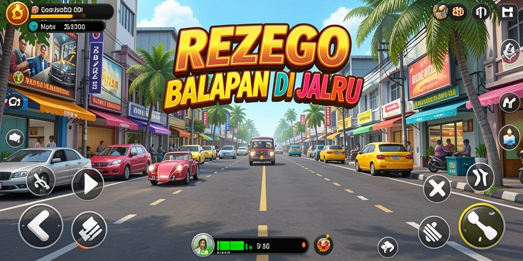 Tampilan menegangkan dari balapan seru di REZEGO.